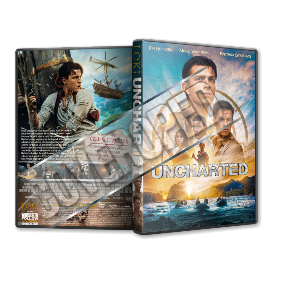 Uncharted 2022 T rk e Dvd Cover Tasar m 